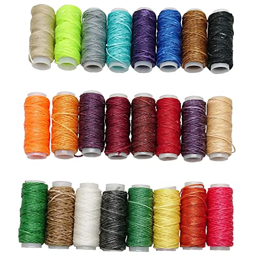 24 Colors Waxed Thread (942 Foot)