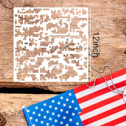 Camo Stencils for Spray Paint 12inch Camouflage Stencils