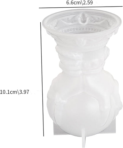 Skull Rose Crystal Ball & Ghost 3D Silicone Molds for Resin Candle & Body Soap Making