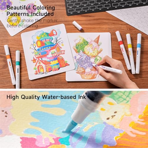 Automatic Ink Control Acrylic Paint Markers (60 Count)