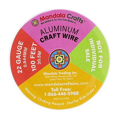 22 Gauge Rainbow Anodized Aluminum Craft Wire (400 Foot)