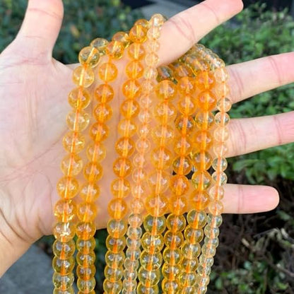 180pcs Adabele Natural Citrine Yellow Crystal Gemstone 4mm