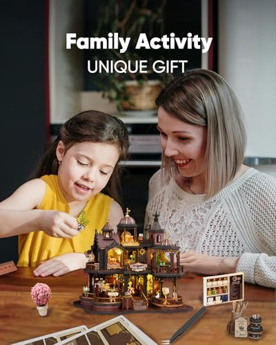 DIY Miniature House Kit Dollhouse Kit for Adults to Build Mini Magic House
