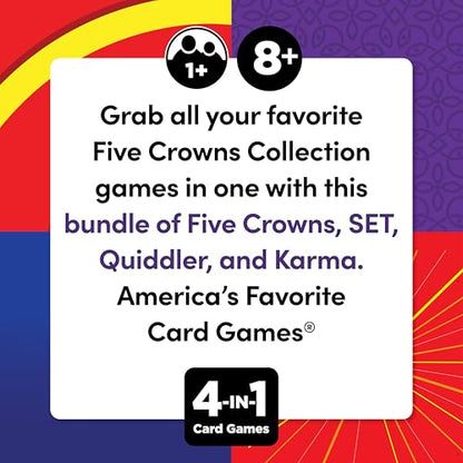 Five Crowns 4 Pack Bundle Card Games for Kids