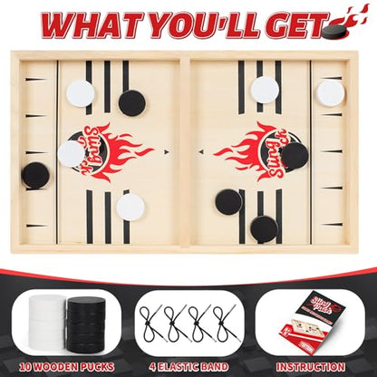 Large Fast Classic Slingshot Puck Game