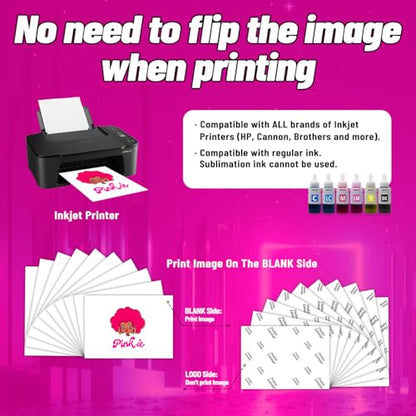 Mix Pack Heat Transfer Paper for Dark Fabric 10 Sheets (20 Count)