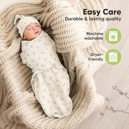 3pk Organic Swaddles for Newborns Girls