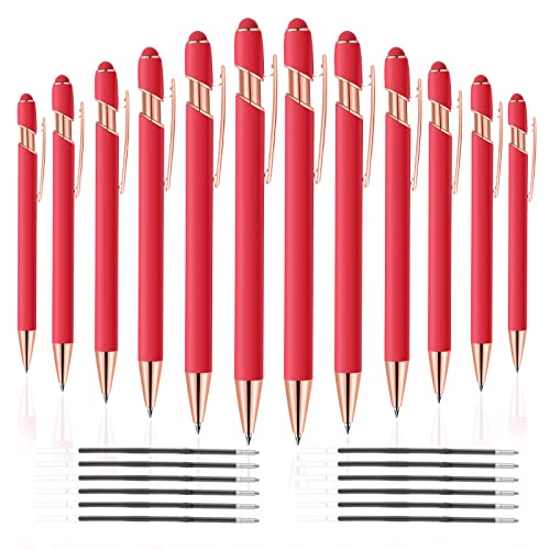 12 PCS 2 in 1 Stylus Ballpoint Pen with Stylus Tip (24 Count)