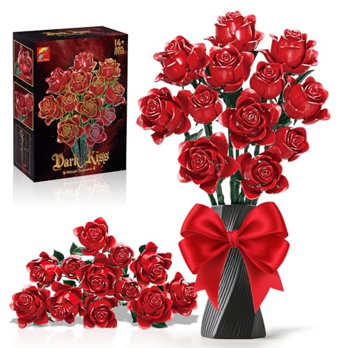 Red Roses Building Blocks Set