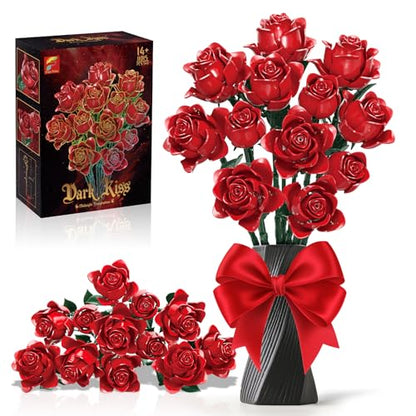 Red Roses Building Blocks Set