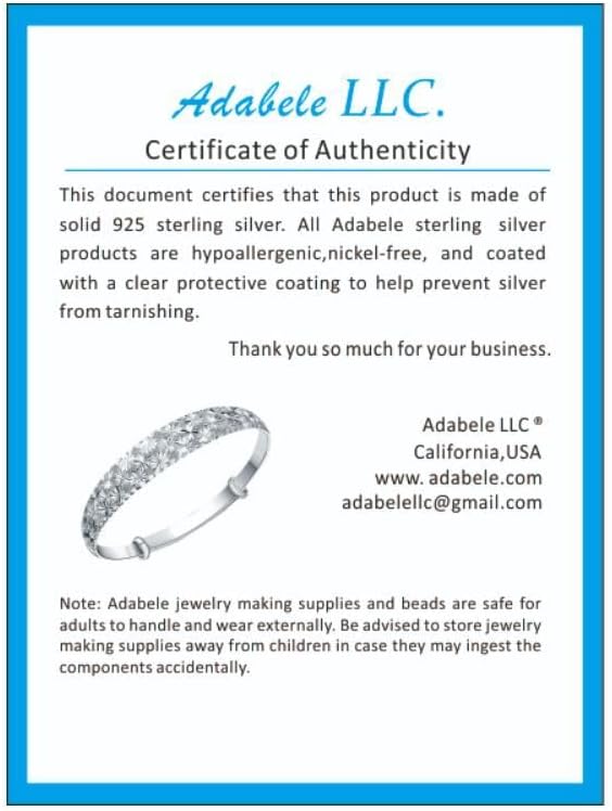 2pcs Adabele Authentic Sterling Silver 10mm (0.39 Inch) Small Italian Rectangle Lobster Trigger Clasps Open Jump Ring Hypoallergenic Nickel Free for DIY Jewelry Making SS25-BB