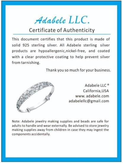 2pcs Adabele Authentic Sterling Silver 10mm (0.39 Inch) Small Italian Rectangle Lobster Trigger Clasps Open Jump Ring Hypoallergenic Nickel Free for DIY Jewelry Making SS25-BB