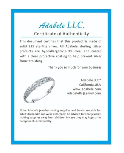 Adabele 5 Feet Authentic Sterling Silver Jewelry Wire Dead Soft Round Beading Wire (0.7mm/21 Gauge) Hypoallergenic Nickel Free for DIY Craft Jewelry Making SS281-0.7