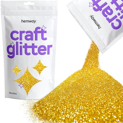 Craft Glitter Gold 100g Microfine Glitter (3.5 Ounce)