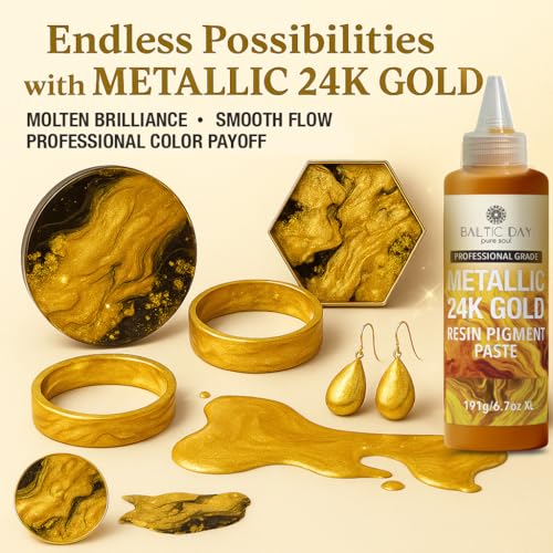 Gold Epoxy Resin Pigment Paste 6.7oz (6.7 Fl Oz)