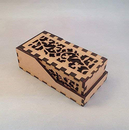 Dragon Mini Dice Tower v4 Clear Acrylic Window Laser Cut MDF Unique Gift