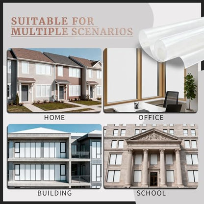Matte White Window Privacy Film (500 Sq Ft)