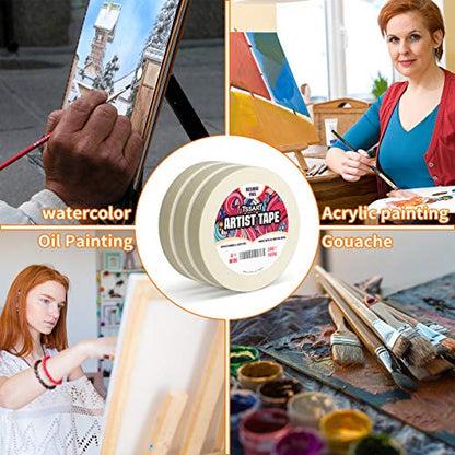 3 Pack White Artist Tape (3 Count)