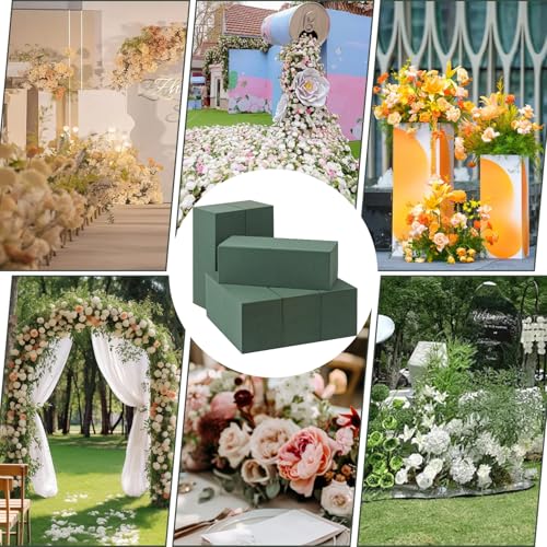 8 PCS Green Floral Foam Blocks