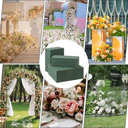 8 PCS Green Floral Foam Blocks