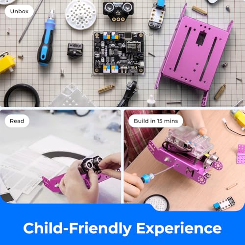 mBot Pink STEM Coding Robotics Toy Kit for Girls & Kids Ages 8