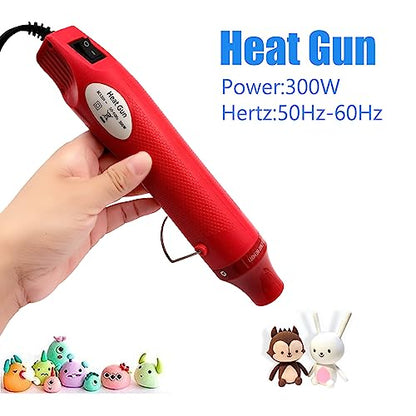 Heat Gun Mini Hot Air Gun for DIY Crafts Portable Heat Air Gun Tool for Embossing Shrink Wrapping Drying Paint