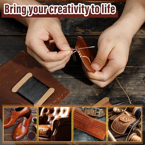 Waxed Thread 0.55mm Leather Waxed Thread Upholstery Repair Kit