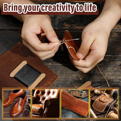 Waxed Thread 0.55mm Leather Waxed Thread Upholstery Repair Kit