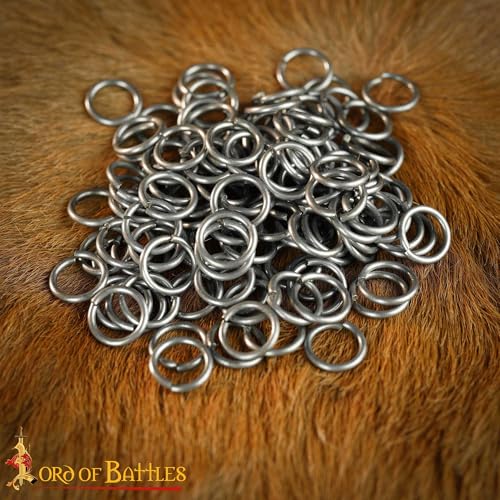 200G 1Kg Chainmail Loose Rings for Armor Crafting Perfect for DIY Projects & Armour Repairs
