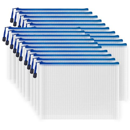 20pcs Mesh Zipper Pouch Bags (20 Count)