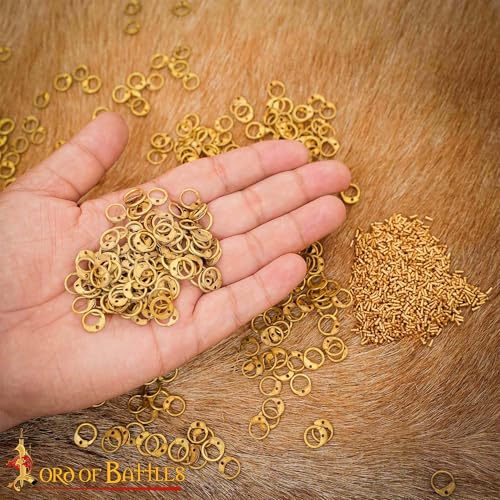 200G 1Kg Chainmail Loose Rings for Armor Crafting Perfect for DIY Chainmail Projects & Armor Repairs