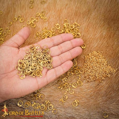 200G 1Kg Chainmail Loose Rings for Armor Crafting Perfect for DIY Chainmail Projects & Armor Repairs