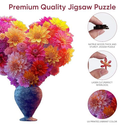 Wooden Puzzles for Adults (200 Count)