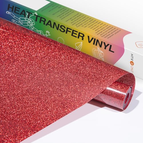 Red Glitter HTV Vinyl