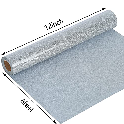 Glitter HTV Heat Transfer Vinyl Rolls (8 Foot)