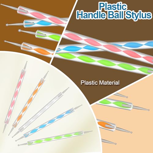 14Pcs Double Ended Stainless Steel Dotting Tools with Multiple Size