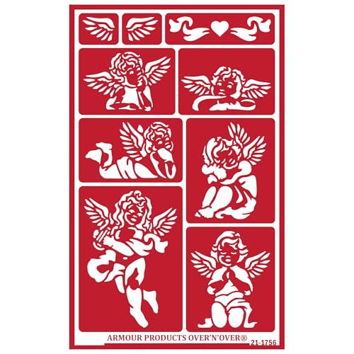 Over'N'Over Reusable Glass Etching Stencils