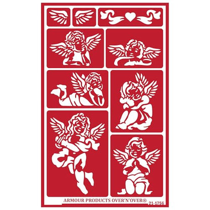 Over'N'Over Reusable Glass Etching Stencils