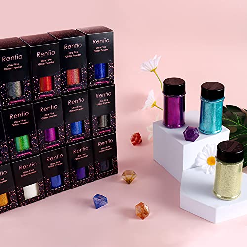 Ultra Fine Glitter Powder Metallic Resin Glitter 2.11 Oz