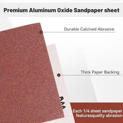 1 4 Sandpaper Sheet (50 Count)