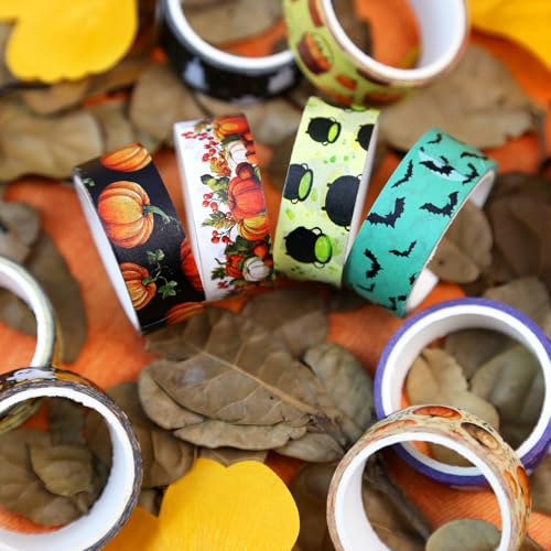 Halloween Washi Tape Set 16 Rolls (160 Foot)