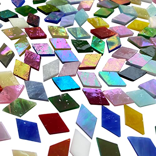 Magic Iridescent Mosaic Tiles for Crafts (15 Ounce)