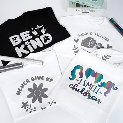 Reflective Rainbow HTV Heat Transfer Vinyl