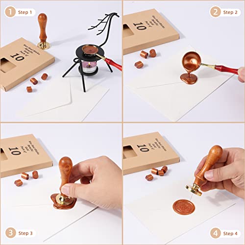 Glue Gun Sealing Wax Sticks for Wax Seal Stamp (10 Count)