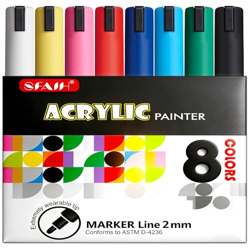 Acrylic Creative Markers (8 Count)