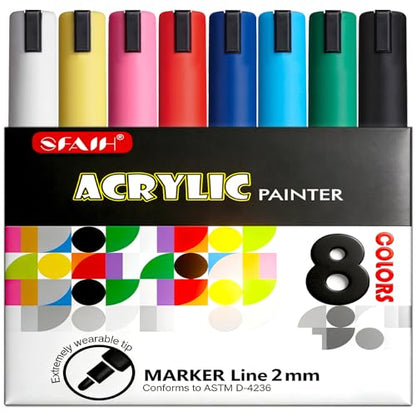 Acrylic Creative Markers (8 Count)