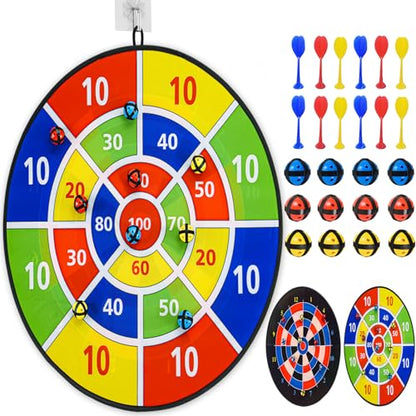 29" Dart Board Games for Kids (24 Count)