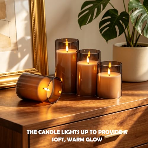 Flickering Flameless Candles Battery Operated with Remote and 2 (9 Count)