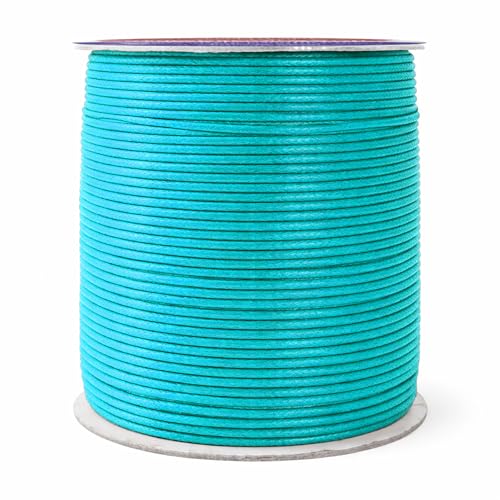 1.5mm Turquoise Waxed Cord