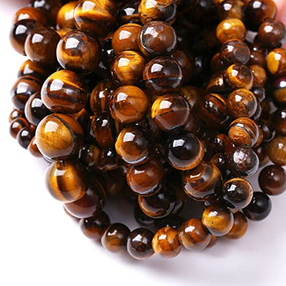 4mm 90pcs Natural Iron Yellow Tiger Eye Stone Beads for Jewelry Making Healing Energy Beads DIY Bracelet Necklace